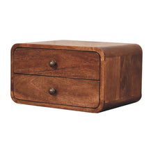 Load image into Gallery viewer, Curved Wall Mounted Bedside Nightstand
