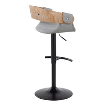 Load image into Gallery viewer, Elisa - Mid Century Modern Adjustable Barstool With Swivel &amp; Rounded T Footrest (Set of 2)
