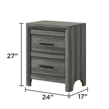 Load image into Gallery viewer, Denver - 2 Drawer Nightstand - Gray
