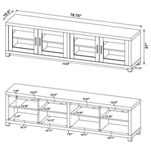 Load image into Gallery viewer, Heron - 4 Door TV Stand With Adjustable Shelving
