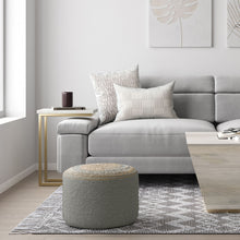 Load image into Gallery viewer, Serena - Handcrafted Round Braided Pouf
