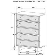 Load image into Gallery viewer, Kimpton - 5 Drawer Bedroom Chest - Beige
