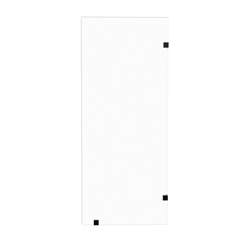 Frameless Bathtub Shower Screen, Reversible Installation