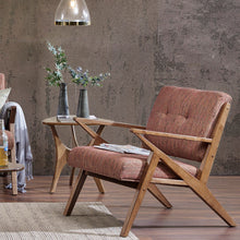 Load image into Gallery viewer, Lounge Chair With Tufted Upholstery And Solid Frame
