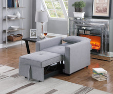 Load image into Gallery viewer, Zoey - Convertible Sleeper Chair With Side Pocket
