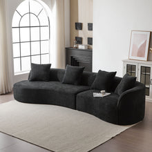 Load image into Gallery viewer, Elegant Curved Sectional Sofa With Full Foam Comfort
