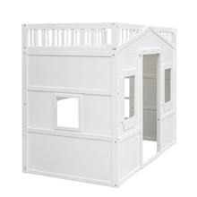 Load image into Gallery viewer, House Loft Bed With Ladder
