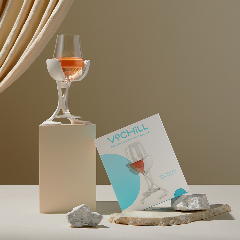 VoChill - Stemmed Wine Chiller - Blush