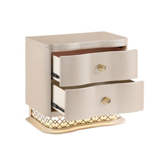Load image into Gallery viewer, Flora - 2 Drawer Nightstand With LED - Champagne
