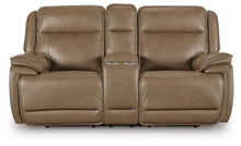 Load image into Gallery viewer, Glencroft - Power Reclining Loveseat With Console / Adjustable Headrest - Sahara

