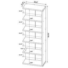 Load image into Gallery viewer, 5 Shelf Bookcase - Gray
