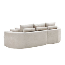 Load image into Gallery viewer, 2 Piece Fabric Cloud Curved Sectional Sofa With Chaise For Living Room
