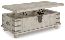 Load image into Gallery viewer, Carynhurst - Lift Top Cocktail Table - White Wash Gray
