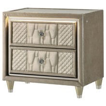 Load image into Gallery viewer, Mika - 2 Drawer LED Nightstand With USB
