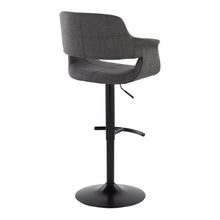 Load image into Gallery viewer, Vintage Flair - Mid Century Modern Adjustable Barstool With Swivel &amp; Rounded T Footrest (Set of 2)
