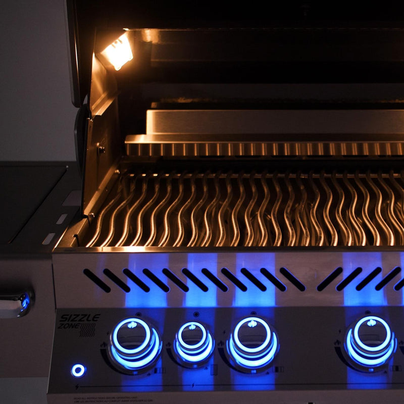 Napoleon Prestige PRO 500 Built Grill with Infrared Rear Burner and Rotisserie Kit