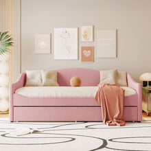 Load image into Gallery viewer, Design Upholstered Daybed With Light And Trundle
