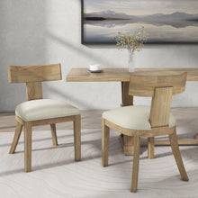 Load image into Gallery viewer, Contemporary Fabric Upholstered Side Dining Chairs Set With Curved Back
