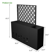 Load image into Gallery viewer, Tall Planter Raised Garden Bed With Trellis
