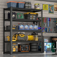 Load image into Gallery viewer, Garage Storage Rack, 5 Layer Adjustable Shelving Unit For Warehouse - Black
