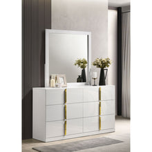 Load image into Gallery viewer, Lauryn - 6 Drawer Dresser With Mirror - Gloss White
