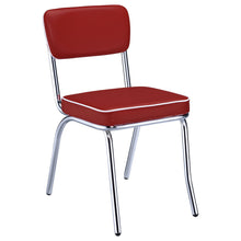 Load image into Gallery viewer, Open Back Upholstered Side Chairs (Set of 2)
