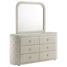 Load image into Gallery viewer, Santiago - 6 Drawer Dresser With Mirror - Ivory
