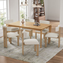 Load image into Gallery viewer, Modern Upholstered Armless Dining Chairs With Metal Legs
