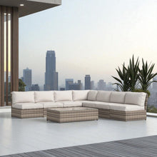 Load image into Gallery viewer, Comfortable Modern Patio Rattan Sectional Set With Cushions
