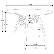 Load image into Gallery viewer, Shirley - Round Dining Table - Dark Walnut
