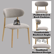 Load image into Gallery viewer, Kacey - Boucle Side Chair (Set of 2) - Gray
