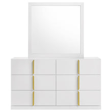 Load image into Gallery viewer, Lauryn - 6 Drawer Dresser With Mirror - Gloss White
