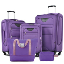 Load image into Gallery viewer, Softside Luggage Expandable Set With Duffel Bag Upright Spinner
