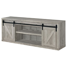 Load image into Gallery viewer, 2 Door TV Stand - Driftwood
