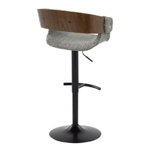Load image into Gallery viewer, Elisa - Mid Century Modern Adjustable Barstool With Swivel &amp; Rounded T Footrest (Set of 2)
