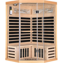 Load image into Gallery viewer, Double Sauna Room With Carbon Heating Plates - White Oak

