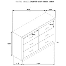 Load image into Gallery viewer, Gibbons - 6 Drawer Dresser With Ample Storage - Brown
