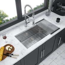 Load image into Gallery viewer, Modern Undermount Stainless Steel Kitchen Sink 16 Gauge, Deep Single Bowl
