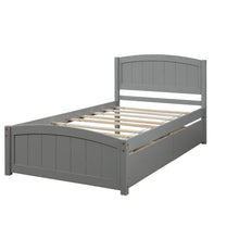 Load image into Gallery viewer, Platform Bed &amp; Headboard, Footboard And Wood Slat Support
