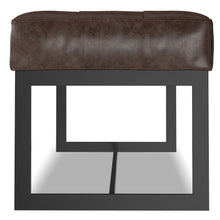 Load image into Gallery viewer, Penelope - Ottoman Bench With Genuine Leather Upholstery - Brown
