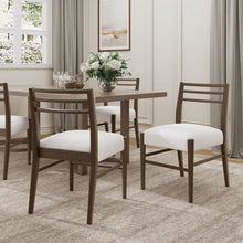 Load image into Gallery viewer, Farmhouse Style Dining Chair Set With Ladder Back Design - Beige

