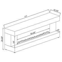 Load image into Gallery viewer, TV Stand Fireplace Console With Bluetooth Speaker

