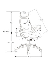 Load image into Gallery viewer, Office Chair, Adjustable Height, Swivel, Ergonomic, Armrests, Contemporary &amp; Modern

