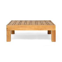 Load image into Gallery viewer, Mythical - Square Outdoor Coffee Table With Frame And Slat Top - Teak
