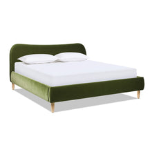 Load image into Gallery viewer, Roman - Curved Headboard Upholstered Platform Bed
