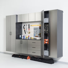 Load image into Gallery viewer, Astro Series - Wall Mounted Storage Cabinet With Soft Closing Drawers - Metallic Gray
