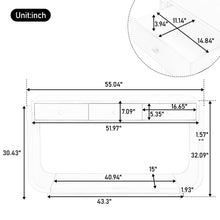 Load image into Gallery viewer, Console Table With 3 Drawers, Display Shelf
