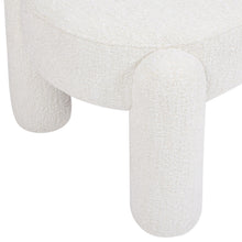 Load image into Gallery viewer, Hugo - Oval Fully Upholstered Bench - Milk Cream White
