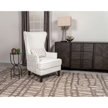 Load image into Gallery viewer, Lindstrom - Wingback Accent With Contoured Back - Ivory White
