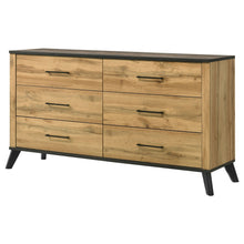 Load image into Gallery viewer, Fraser - 6 Drawer Dresser Cabinet - Natural
